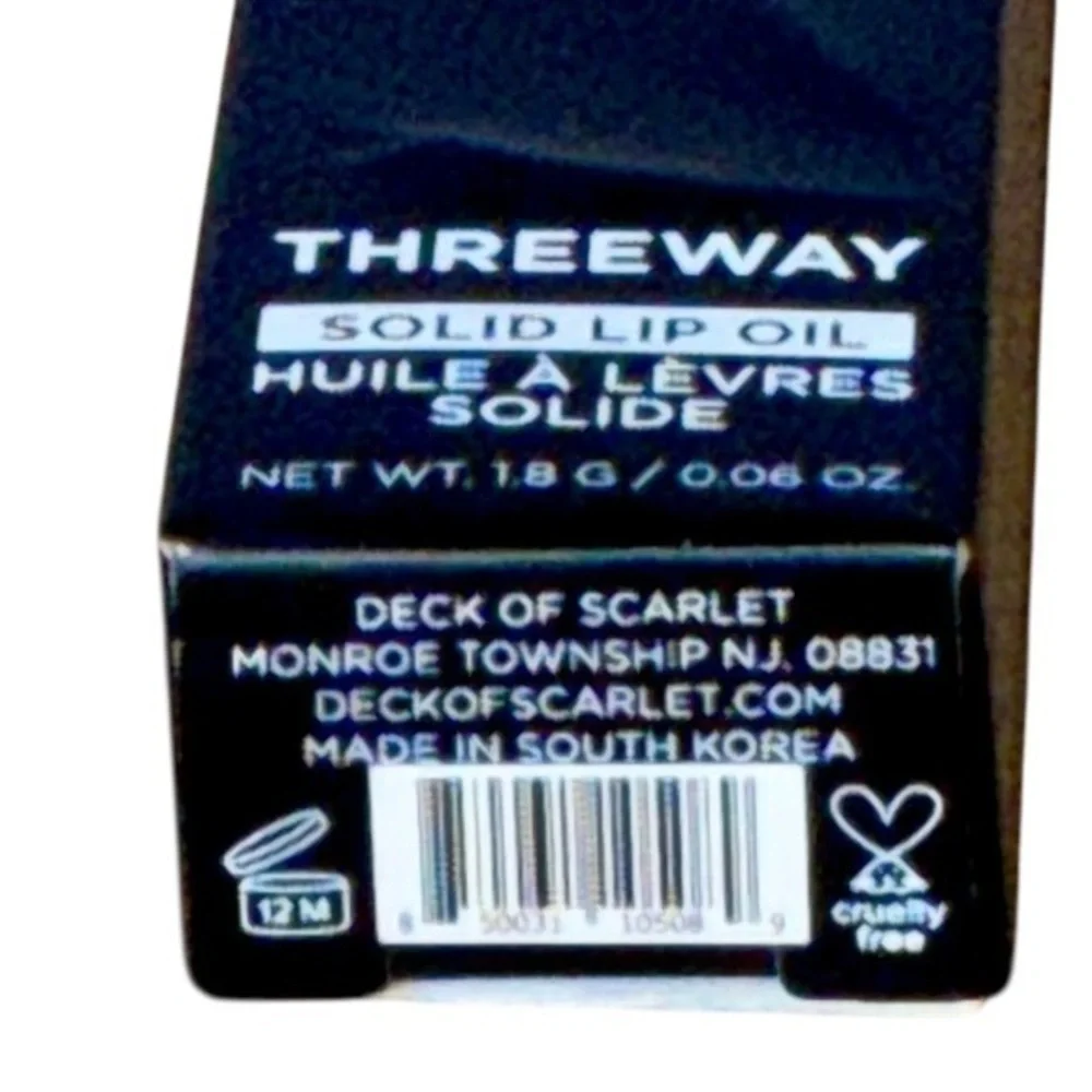 Deck of Scarlet Threeway Solid Lip Oil in Rosewood Blush